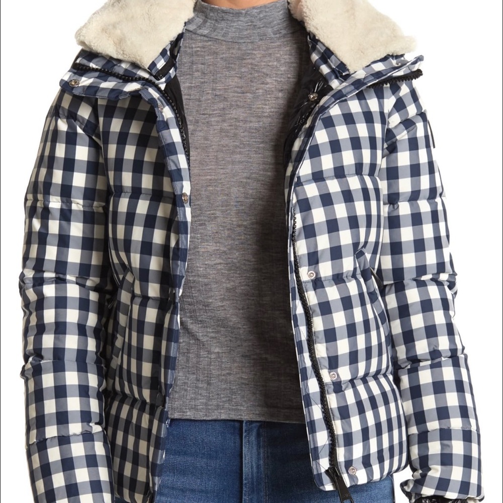 SAM. New York Gingham Wyatt Down Puffer Jacket